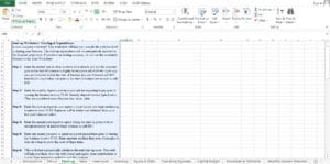 Bakery Excel Template