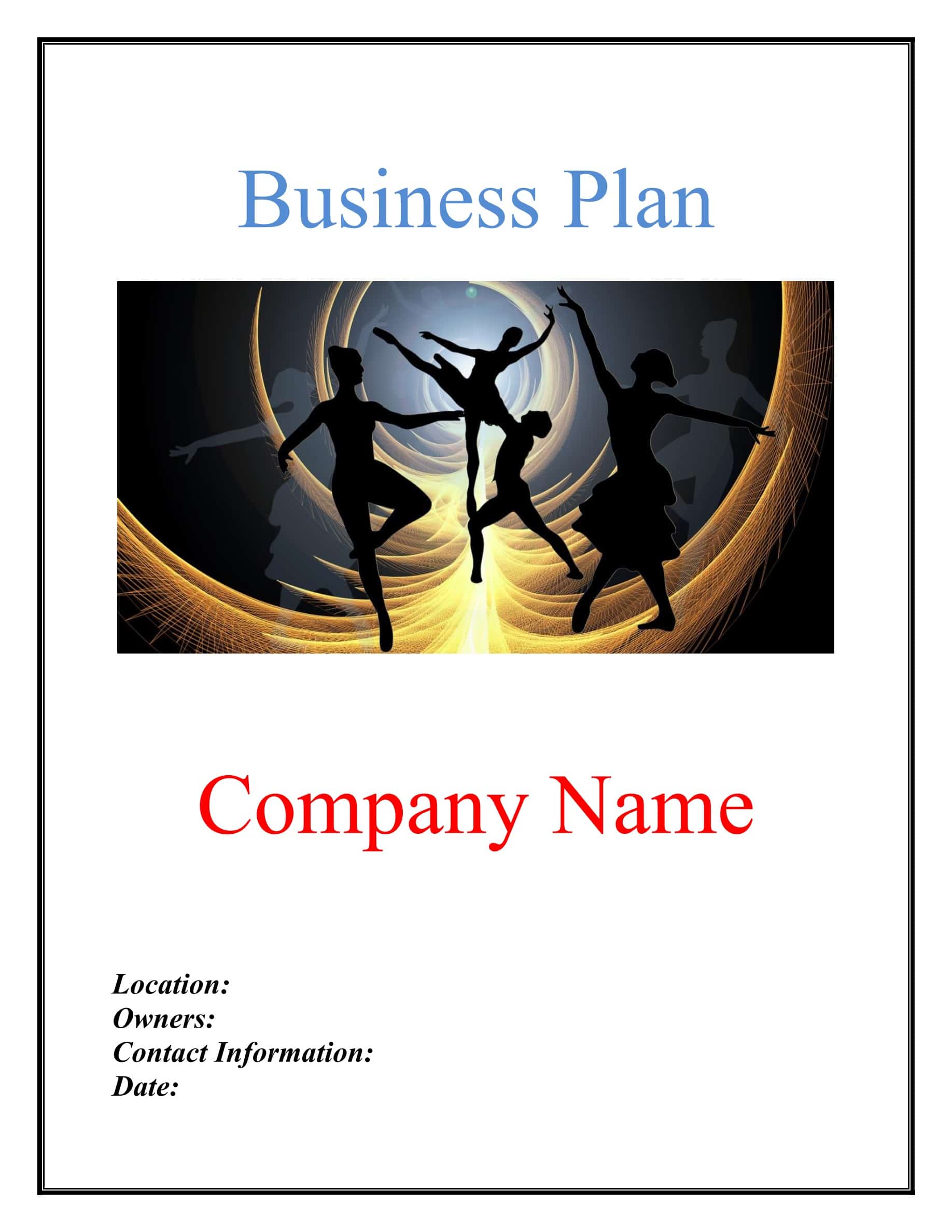business plan for dance school