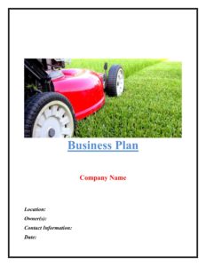 Landscaping Business Plan Template 