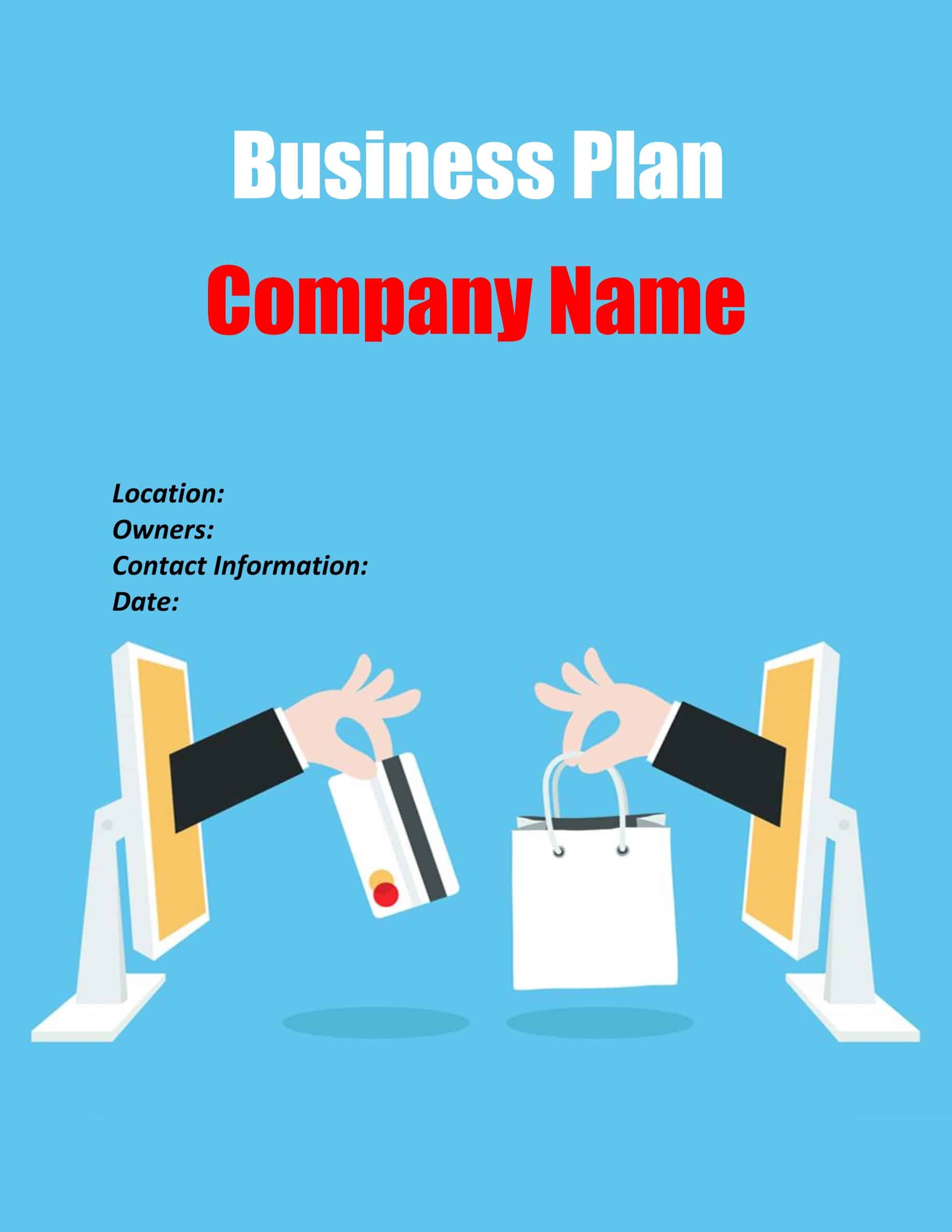 business plan cover page examples for students