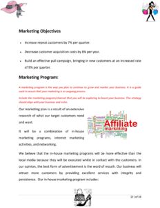 Retail Fashion Store Business Plan Template (Physical Location)