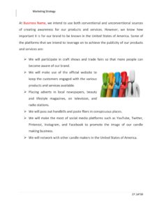 Candle Making Business Plan Template