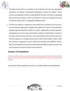 Day Care Business Plan Template