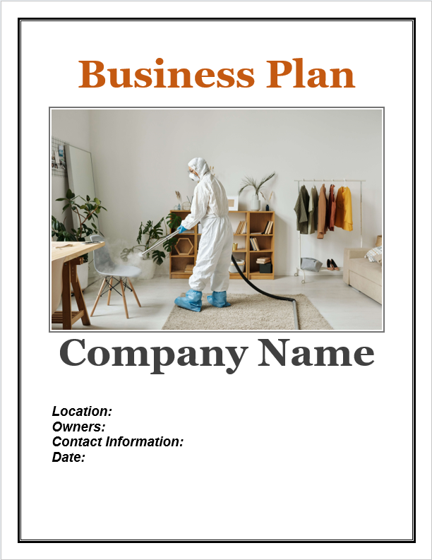 Pest Control Business Plan Template Sample Pages Black Box Business Plans