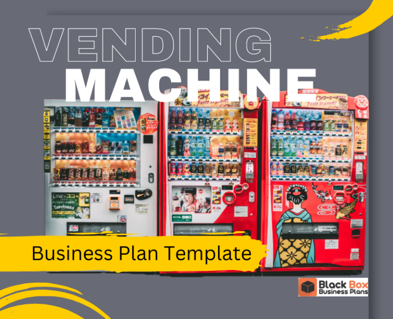 how to write up a vending machine business plan