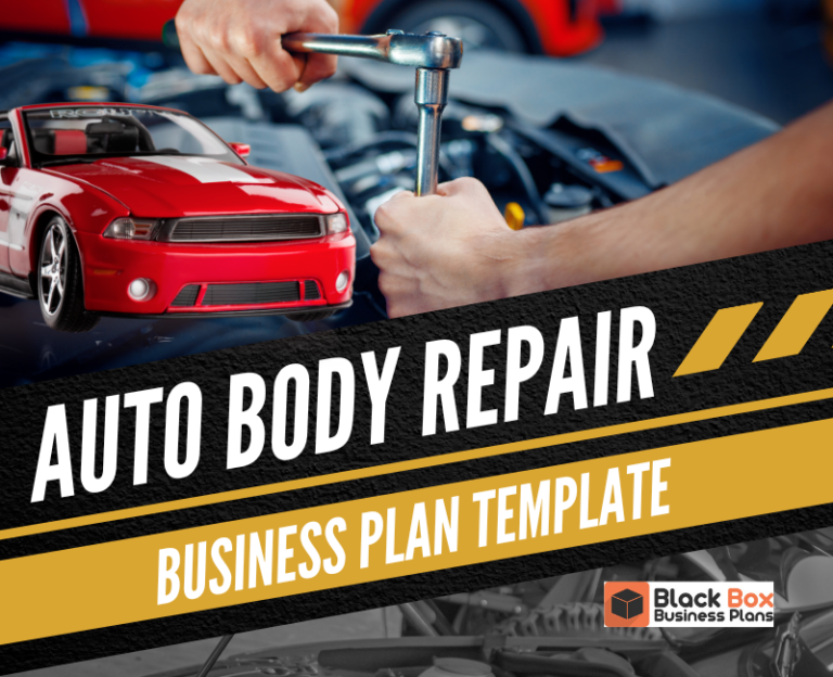 auto body repair business plan template