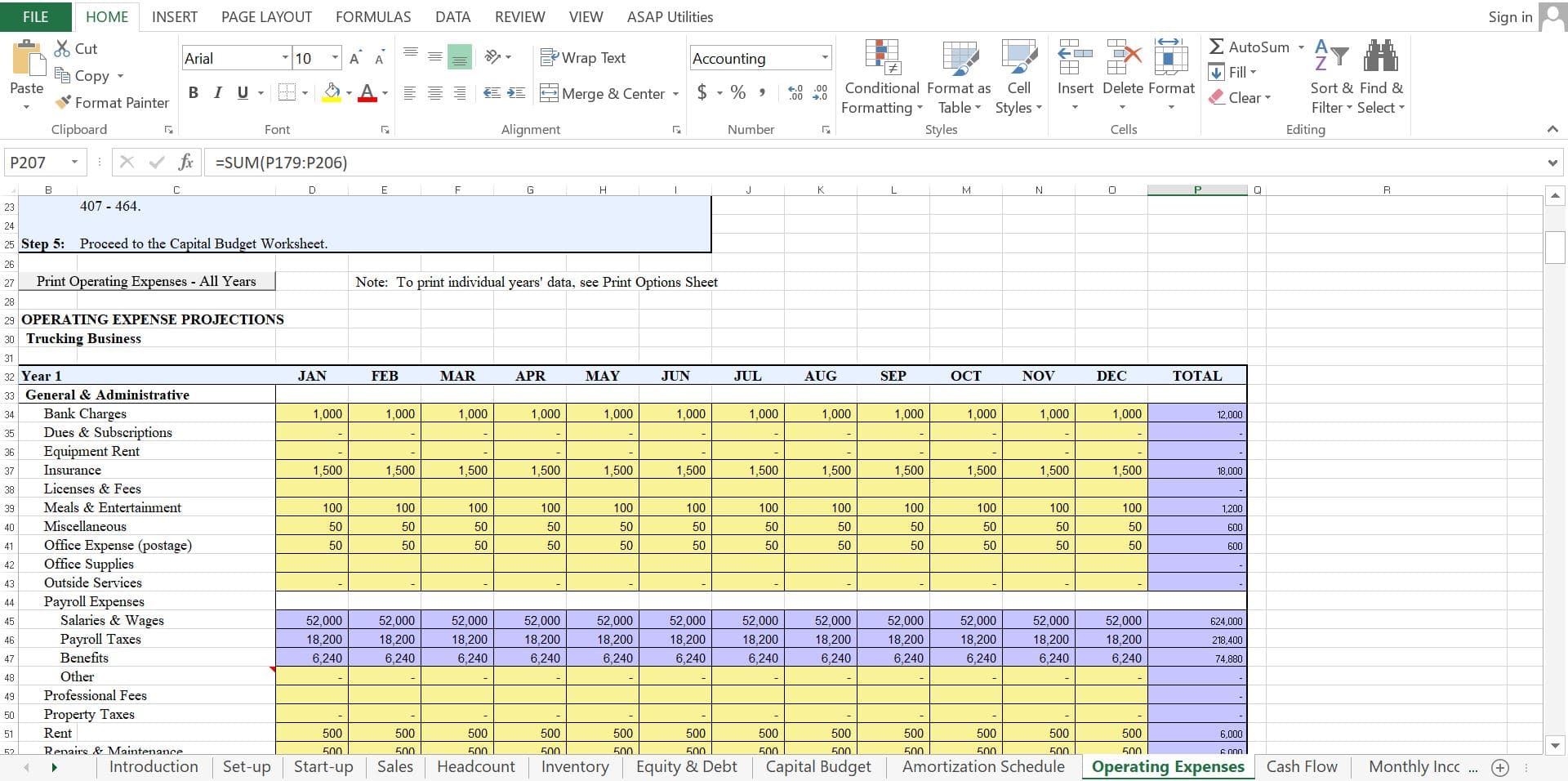 Business Plan Template For Trucking Company